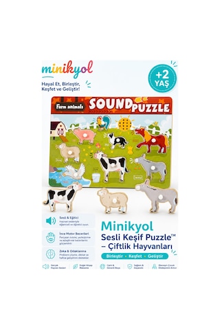 Sesli Keşif Puzzle Çiftlik Hayvanları Puzzle Kulplu Ahşap Eğitici Yapboz Ve Ses Eşleştirme Oyuncağı Sesli Keşif Puzzle Çiftlik Hayvanları Puzzle Kulplu Ahşap Eğitici Yapboz Ve Ses Eşleştirme Oyuncağı