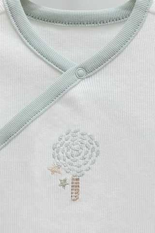 Caramell %100 Pamuk Hello Forest 2'li Bebek Body Crml.be1954 Yeşil