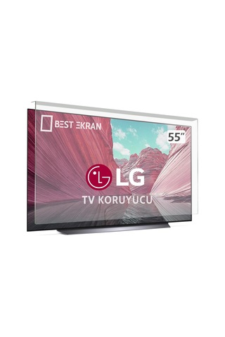 Best Ekran LG Uyumlu 55NANO816PA TV Koruyucu - 55" 139 Şeffaf