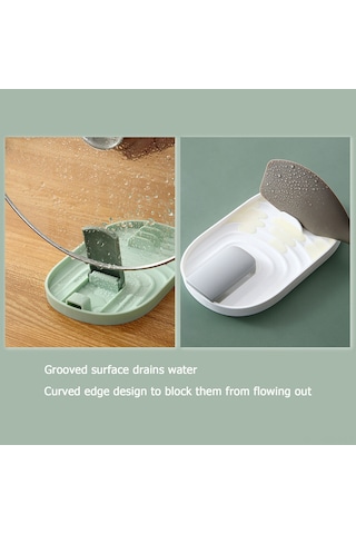 Monyee Çekilebilir Mutfak Gereçleri Rafı - Kellek, Kaşık, Tencere Kapak Tutucu, Isı Dayanıklı Pp Malzeme, Hafif Ve Kolay Temizlenir