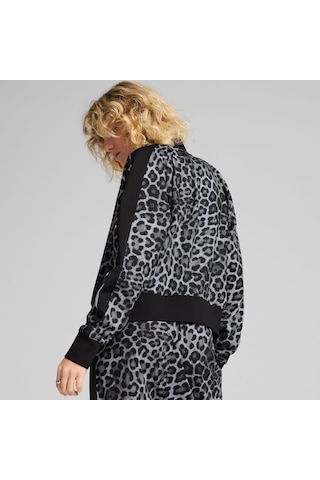 Puma T7 Leo Allover Print Kadın Ceket 632342-01 Çok Renkli