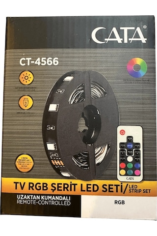 Cata Ct-4566 Tv Rgb Şerit Led Seti Kumandalı 2 Adet