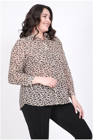 Varaklı Şifon Gömlek