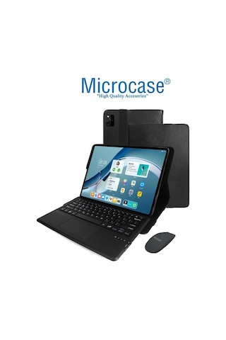 Huawei Uyumlu Matepad Pro 12.6 Bt Mouse&Touchpad Klavyeli Kılıf - Bkk15
