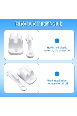 Karavan Ve Karavan İçin 2 Adet Kapı Kilidi 35 Mm Ve 48 Mm Montaj Delikleriyle Uyumlu Karavan Aksesuarları Bölmeler İçin Beyaz Kilit Takviye