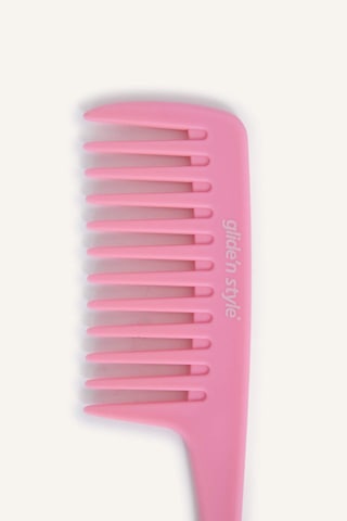 Defacto Glide'n Style Pembe Duş Tarağı Islak & Kuru Saç Açıcı, Geniş Dişli, Askılı Tarak H4968AXNS