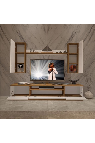 Decoraktiv Trendstyle 5ds Mdf Tv Ünitesi Tv Sehpası Pera - Beyaz