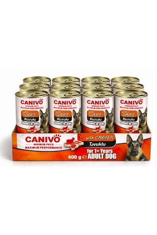 Kuzulu Yetişkin Köpek Konservesi 400 Gr 36 Adet