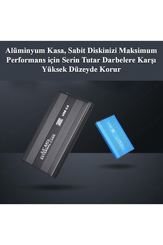 2.5 Sata Usb 2.0 Alüminyum Harici Notebook Hdd Kutusu