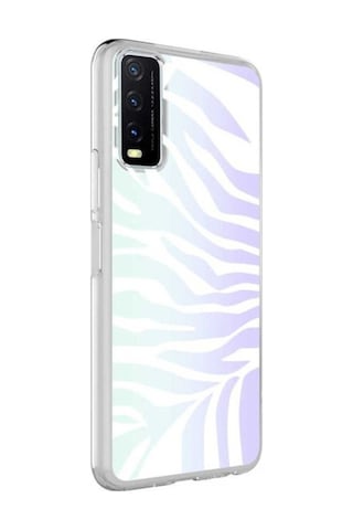 Vivo Y11s Kılıf Zore M-blue Desenli Kapak Zebra No1