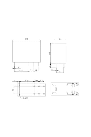 12v 16a Tek Kontak Röle - Hls-14f2l-dc12v-c