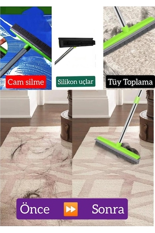 Kauçuk Zemin Çekpas Fırça Mop