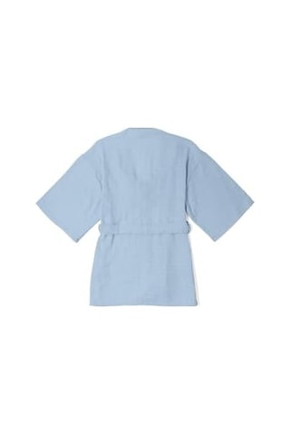 Lapıns%100 Pamuk Müslin Çocuk Kimono - Endless Blue Cckkmn-enb-00002y