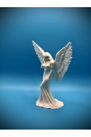 Angelic Serenity Melek Heykelciği / Zarif Oda Dekoru Ve Modern Sanat Objesi / Sevdiklerinize Huzur Veren Anlamlı Hediy Diğer