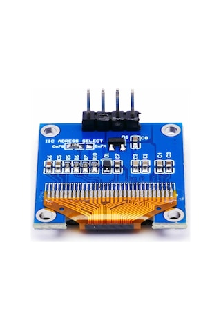 0.96" Mavi Oled Lcd Modül 128 x 64 Pixel IIC I2C Seri 0.96” Ekran Göstergesi