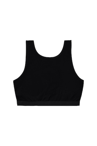 Civil Girls Basic Pedli Geniş Askı 10-12 Yaş Kız Çocuk Büstiyer - Siyah