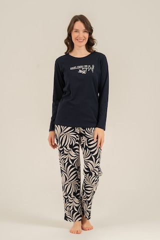 Arnetta Kadın Care Yourself Lacivert Uzun Kol Pijama Takım Ar3738-s-v1 Ar3738-s-v1