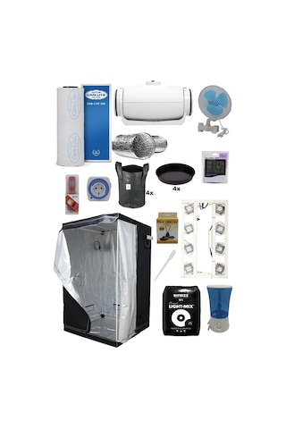 80x80x180 Bitki Yetiştirme Kabin Seti Pro