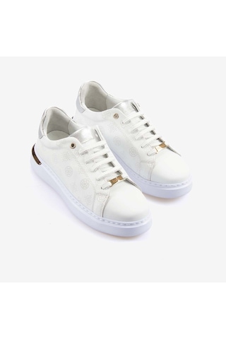 Kemal Tanca Kadın Hakiki Deri Eva Taban Spor & Sneaker Ayakkabı 7065 Beyaz