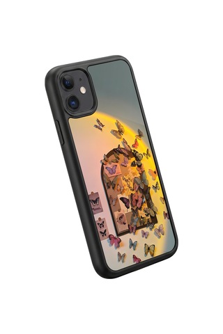 İphone 11 Uyumlu Doğa Desenli Kamera Korumalı Darbelere Dayanıklı Kılıf 526-doğa-iphone11