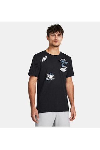 Ua We Run Shortsleeve 1383414-001 Siyah