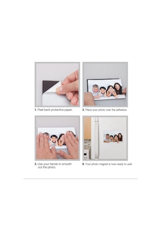 Tabaka Levha Miknatis, 1Mm Arkasi Yapişkanli Güçlü Foto Magnet