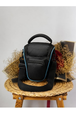 Rabsev Canon Için Dslr Üçgen Çanta Omuz Çantası 800d 760d 750d 700d 650d 600d 550d 500d Standart