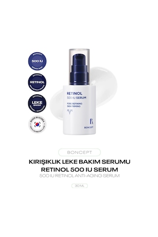 Retinol Ve Bakuchiol İçeren Kırışıklık Ve Leke Serumu Retinol Shot 500 Iu Serum