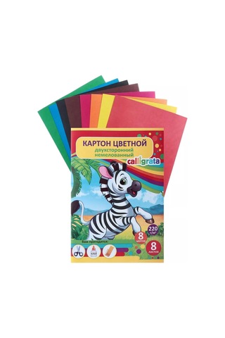 Calligrata Renkli Karton A5 "zebra" Sönümlü Olmayan Çift Taraflı 8 Yaprak 173870021