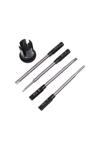 Leasetake 4'ü 1 Arada Altıgen Başlı Altıgen Tornavida Takım Seti 1,5-3 Mm Fr Rc Helikopter Arabası