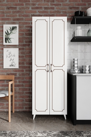 Kznhome 2 Kapaklı 5 Bölmeli Geniş Mutfak Kavanoz Erzak Kiler Dolabı