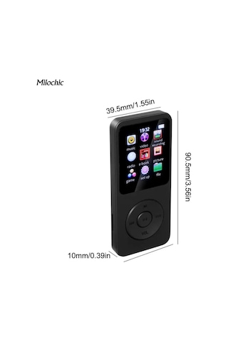 Lemestar Milochic Ry1224070 Bluetooth Hi-fi Müzik Çalar Siyah