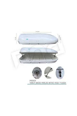 Tabut Portbagaj 450 Litre Beyaz Renk