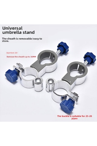 Youtek Alüminyum Kollu Universal Uçak Direnci Kemerli Çıkrıkli Olta Sandalyesi Şemsiye Tutucu Aksesuarı 1 Çift