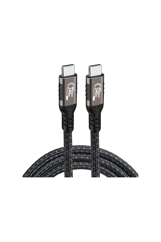 Ardemix Siyah Qg01 Type-c To Type-c Usb4 Pd Data Kablosu 240w 40gbps 8k 60hz 1.2 Metre- Kisamark