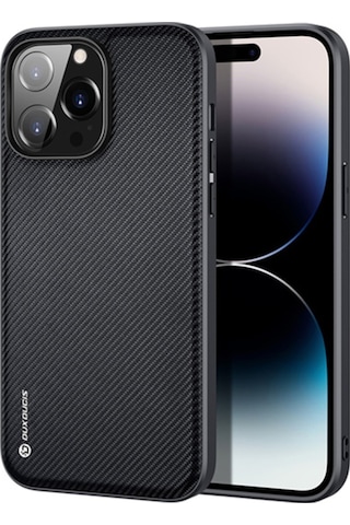 Dux Ducis Fino Serisi Apple Uyumlu iPhone 14 Pro Premium Dokuma Silikon Kilif 561082413