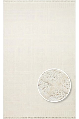 Eko Halı Joy 03 White Modern Makine Halısı