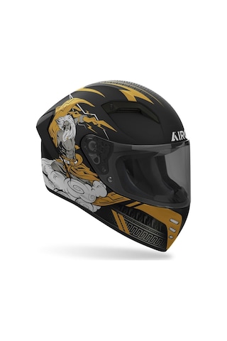 Airoh Connor Zeus Motosiklet Kaskı Matt Altın - Siyah