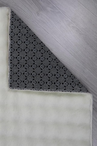 Dekoratif Bubble Uzun Tüylü Yumuşak Puffy Peluş Kaymaz Yıkanabilir Salon Koridor Halı Yolluk Krem 120 X 180 Çok Renkli