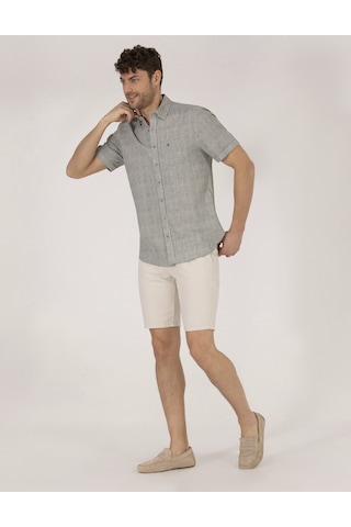 Pierre Cardin Erkek Taş Şort / Bermuda 50264863-vr049 Taş