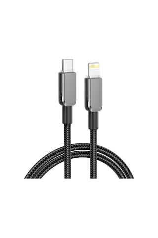 27w Pd Apple Uyumlu iPhone Data & Hızlı Şarj Kablosu Type c To Lightning İp Örgülü Dayanıklı 1 2m