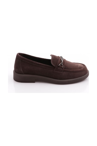 Dgn 258 Kadin Loafer Ayakkabi Kahve Süet