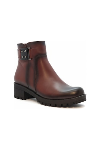 Hakiki Deri Kadın Bot 25env1305 Bordo