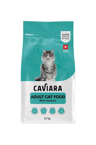 Caviara Somonlu Yetişkin Kedi Maması 12 Kg