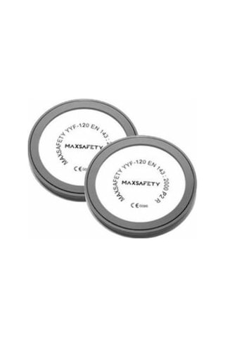 Maxsafety Yyf 120 P2 Yarım Yüz Gaz Maskesi Filtresi Yedeği 2'Li