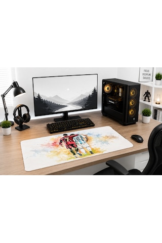 Karışık-01 40x90 Gaming Kaymaz Taban Oyuncu Ultra Pürüzsüz Mousepad 003