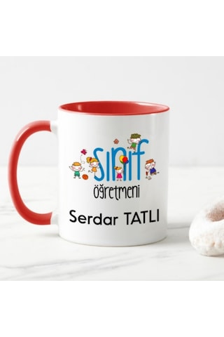 Kişiye Özel Erkek Sınıf Öğretmeni Kupa Bardak Ha10