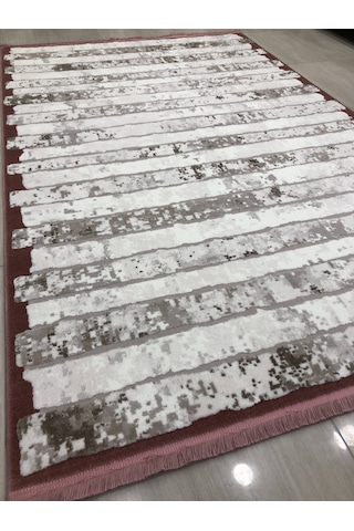 Dinarsu Halı Tarz 150X233 Ta003-065 Krem Pembe Vizon 4 M2 Halı !