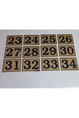 Gendec 6X8 Cm Yapışkanlı No 1'Den 28' E