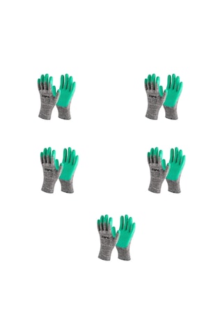 Mafel Mf-80 Camcı Yeşil Lateks İş Güvenlik Eldiven - 10/xl - 5 Çift - Paket